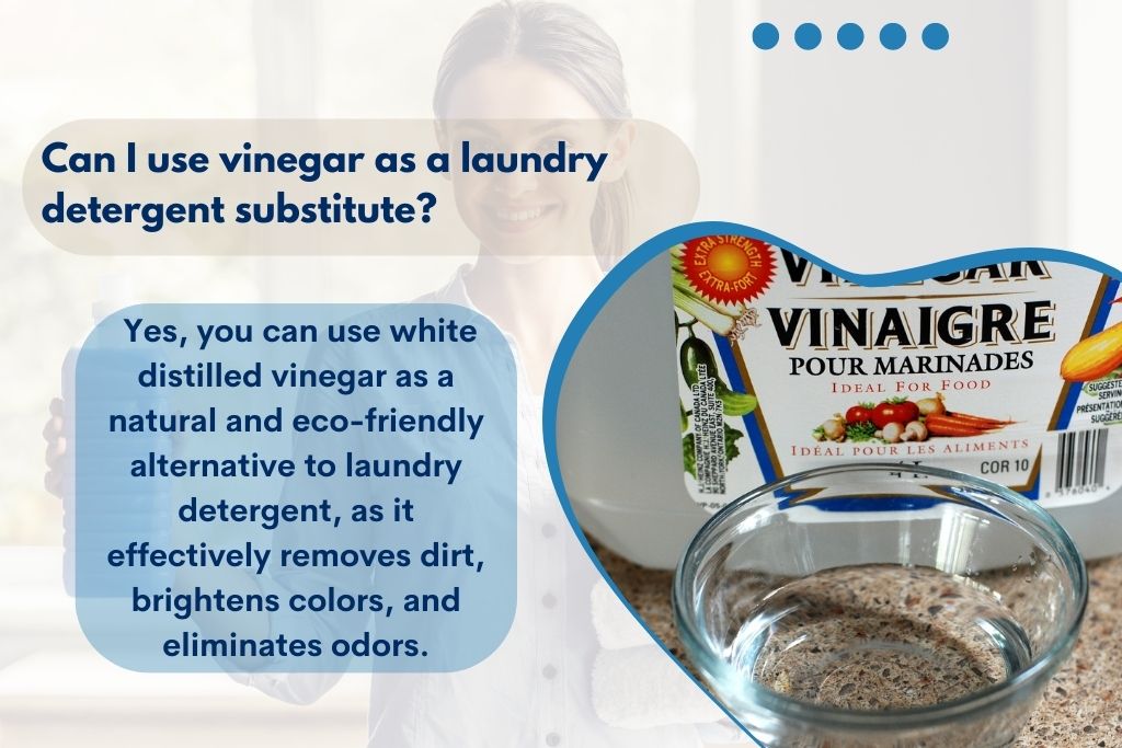 Can I use vinegar as a laundry detergent substitute?